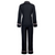 Hera Womens Black Satin Pyjamas - Back | Bown of London
